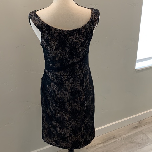 Classic Little Black dress with Bkack Netting - Picture 6 of 16